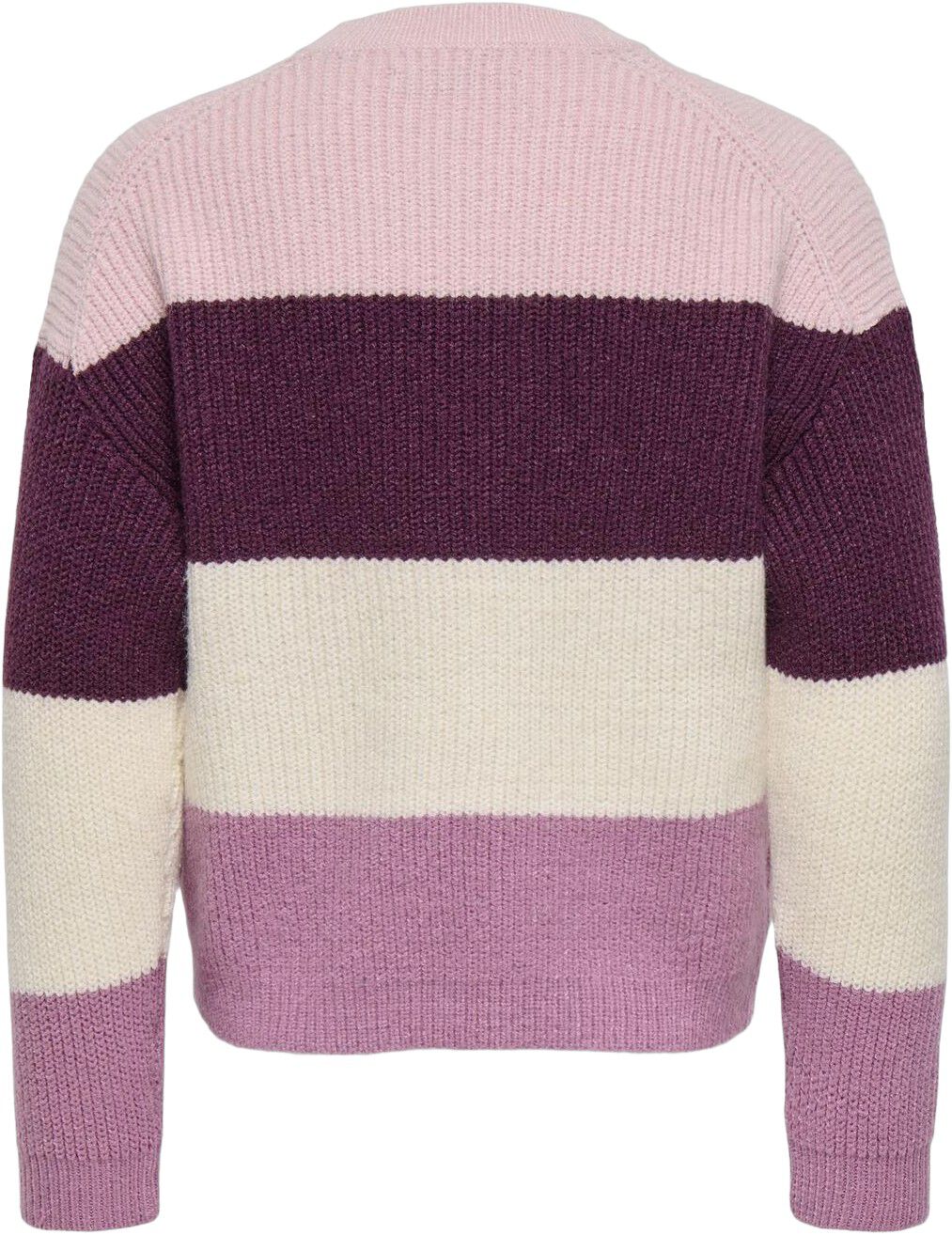 KMGSANDY L/S STRIPE PULLOVER KNT NO