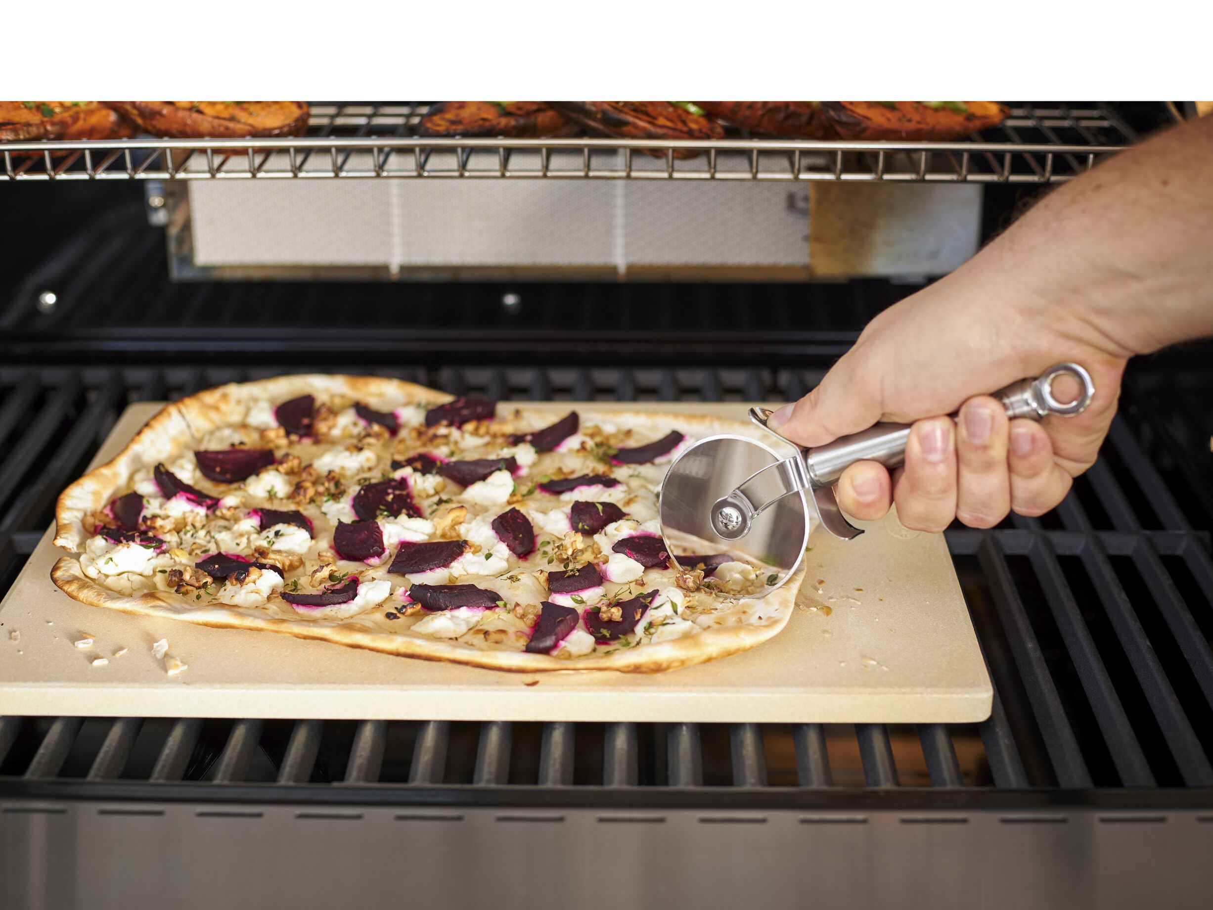 Pizzasten 42 x 30 x 1,5 cm Keramik