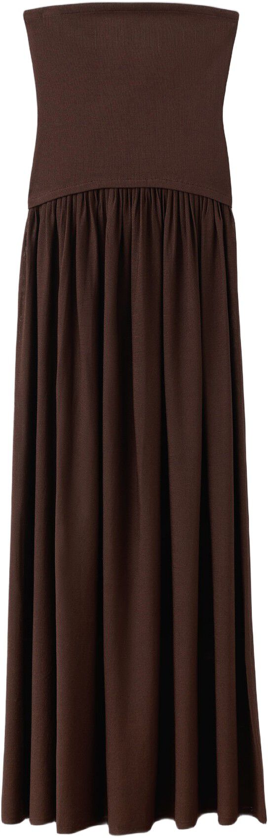 Combined strapless dress