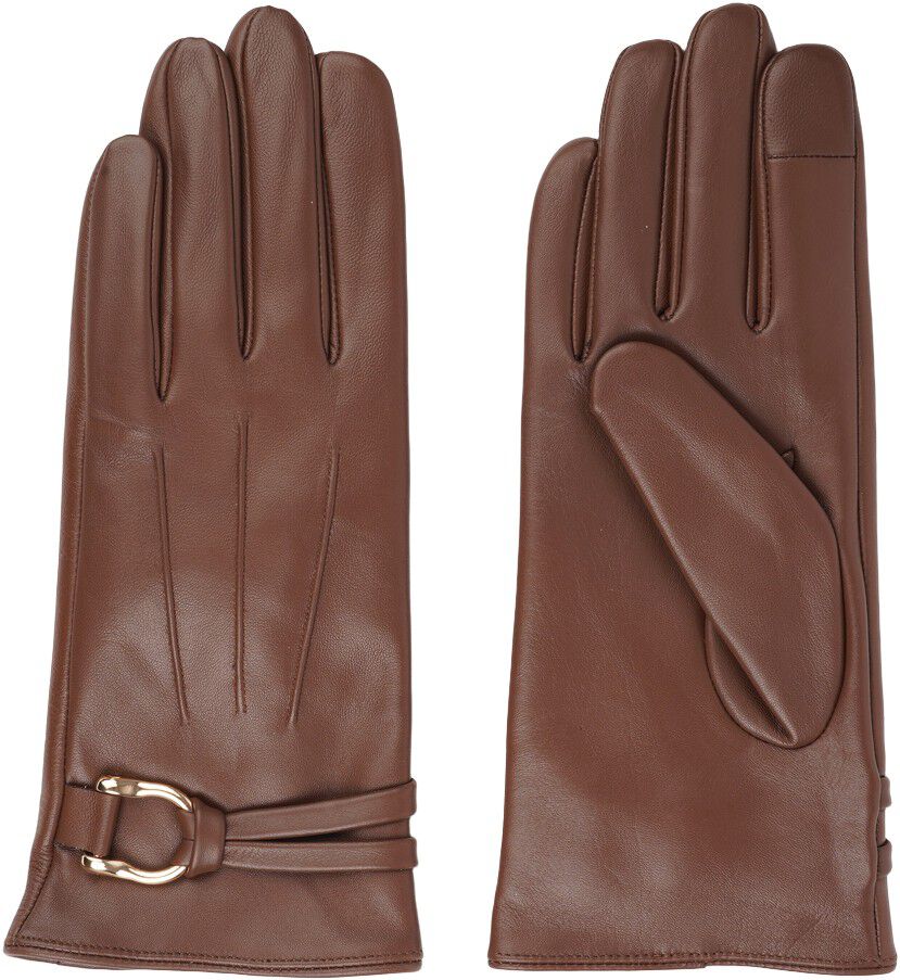 GUGNO - FEMININE LEATHER GLOVES WITH D-RING DETAIL