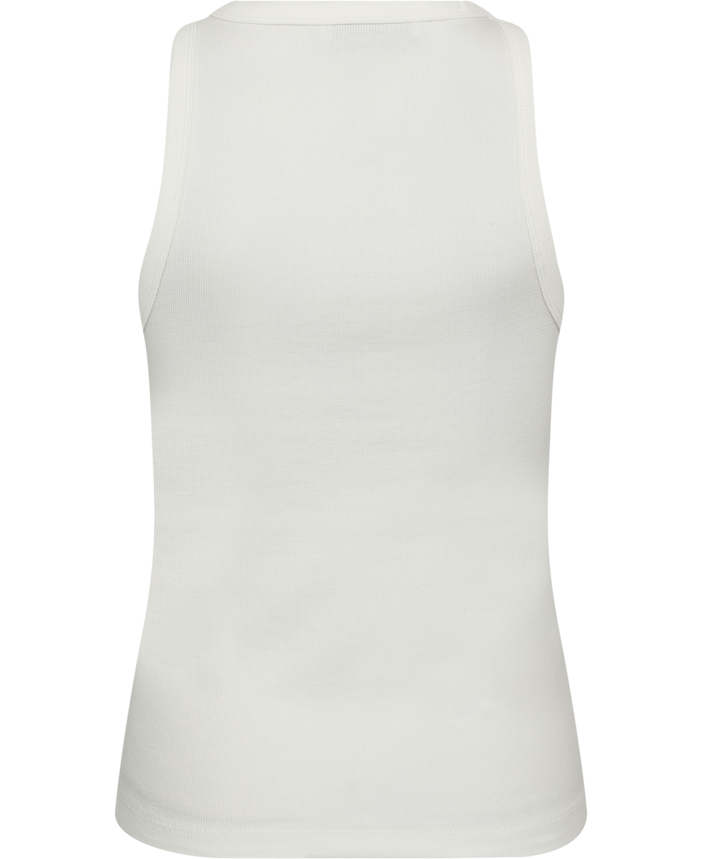 Ribbed cotton-blend top