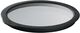 Glaslåg 24 cm Klar/Sort Glas/Silikone