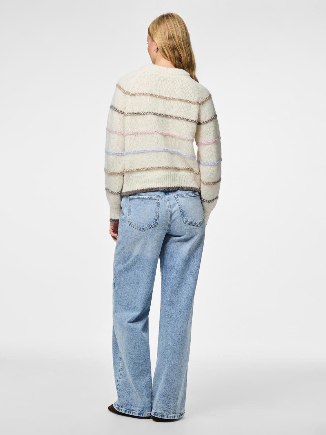 PCNELIA LS O-NECK KNIT NOOS BC