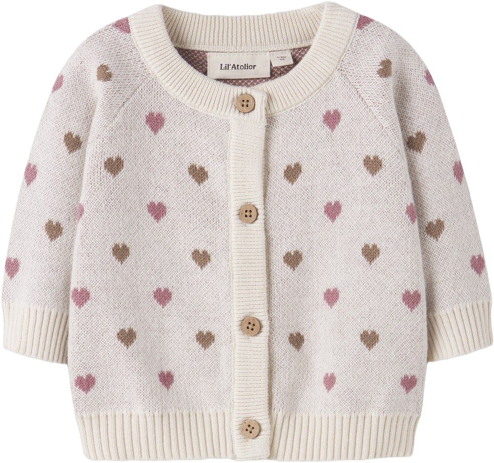 NBFSARAN LS KNIT CARD HEART LIL