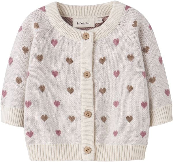 NBFSARAN LS KNIT CARD HEART LIL