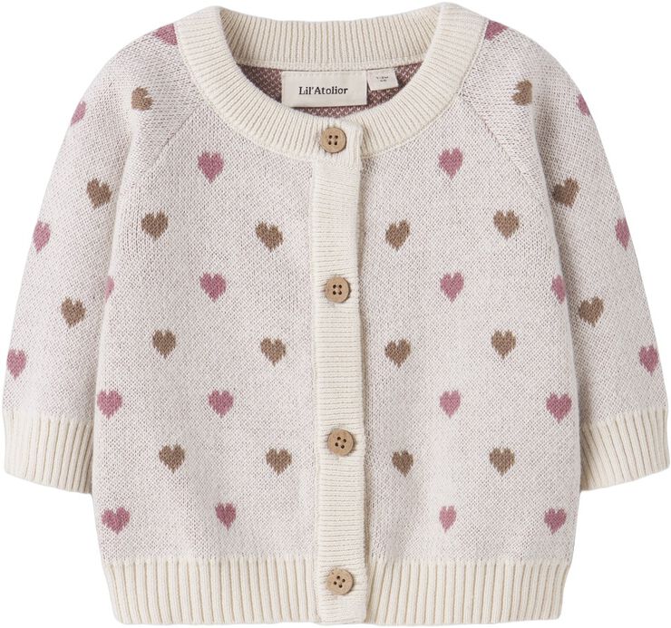 NBFSARAN LS KNIT CARD HEART LIL