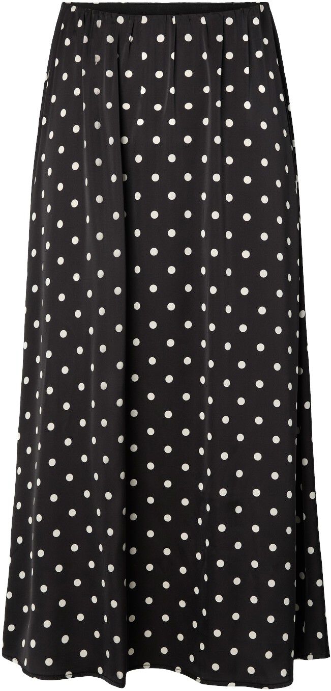 PCJYTTA HW ANKLE SATIN SKIRT WVN D2