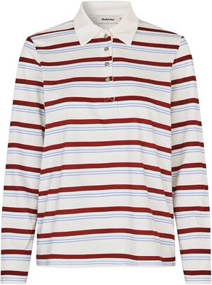 Hellenmd LS stripe polo