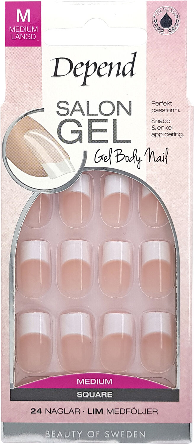Salon Gel Rosa Medium SQ