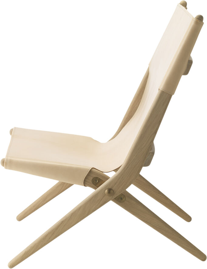 Saxe chair - Sæbebehandlet eg / Naturlig læder