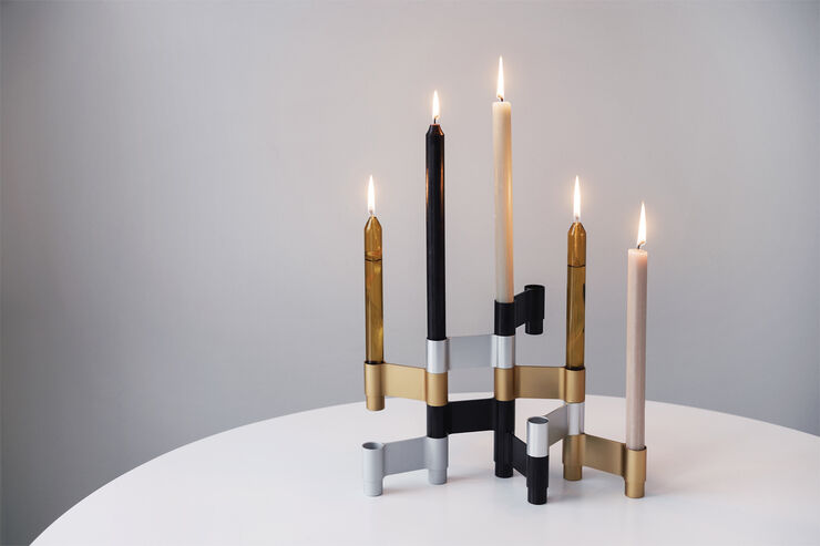 LINK, CANDLE HOLDER, BLACK ANODIZED, 11060B