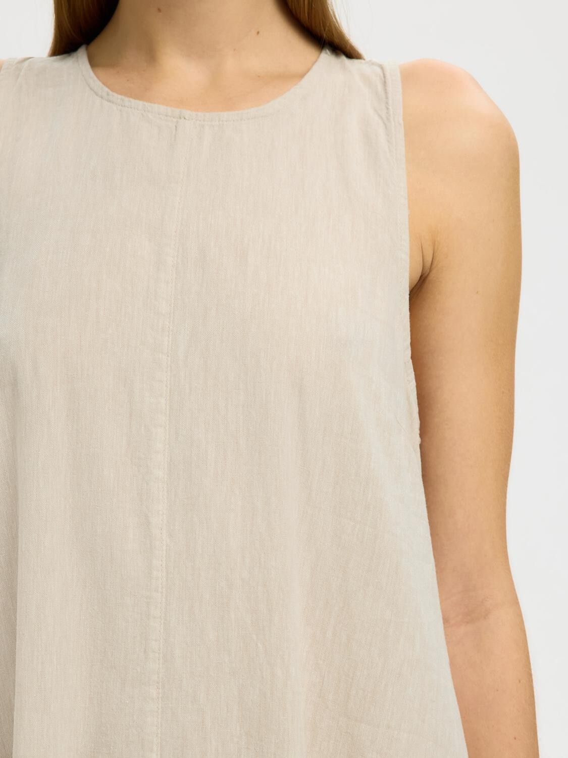 SLFLUISA RELAXED LINEN BLEND DRESS