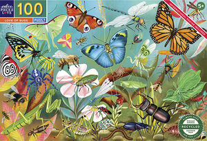 eeBoo - Puslespil 100 brk - Insekter