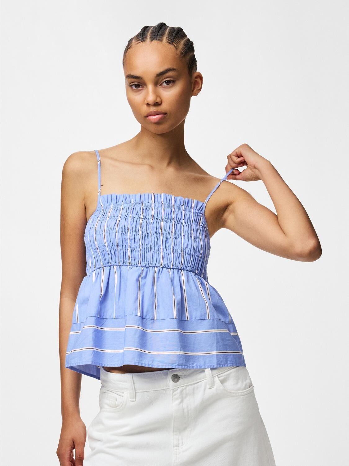 PCPHILIPA STRAP TOP WVN BC