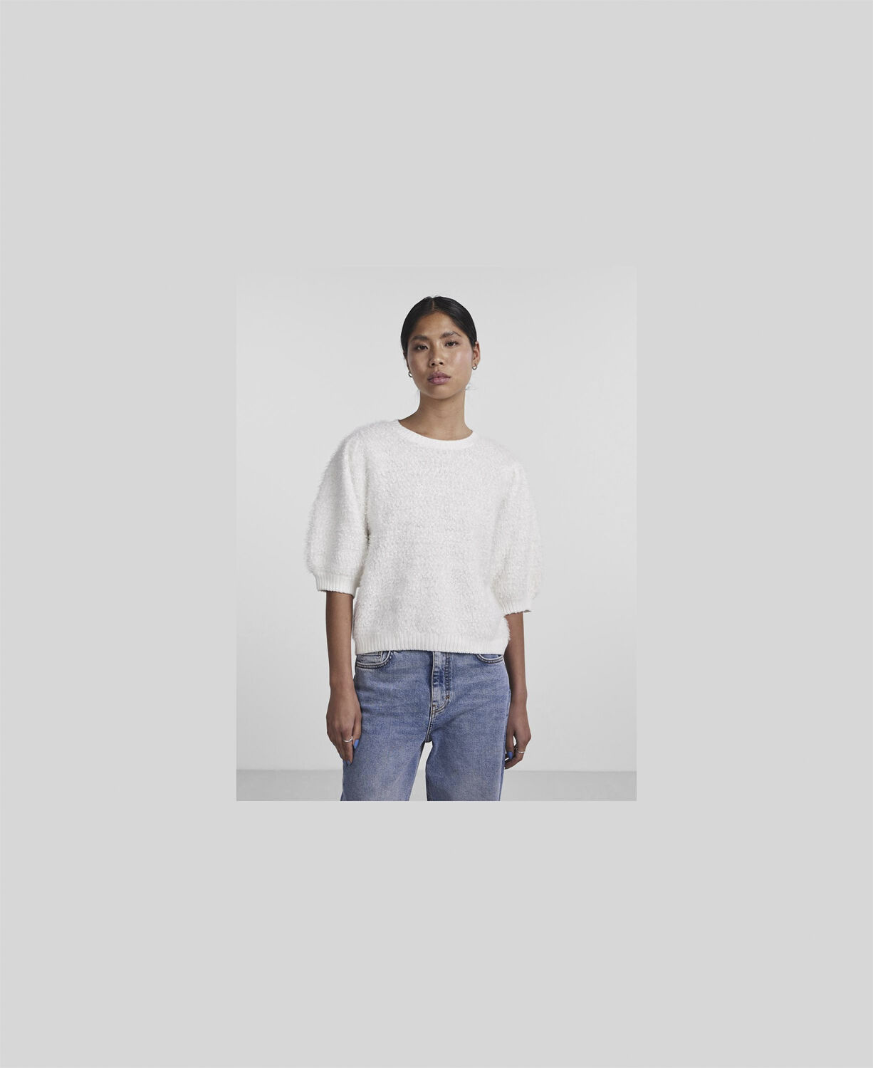 PCFEE SS O-NECK KNIT