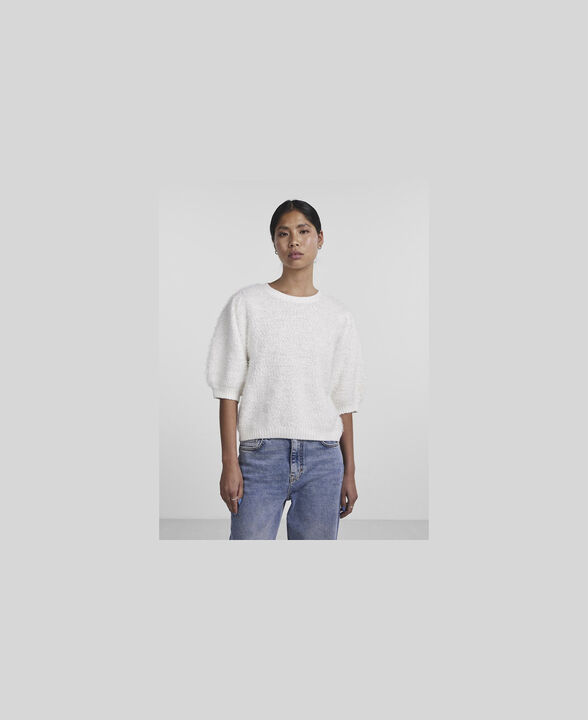 PCFEE SS O-NECK KNIT