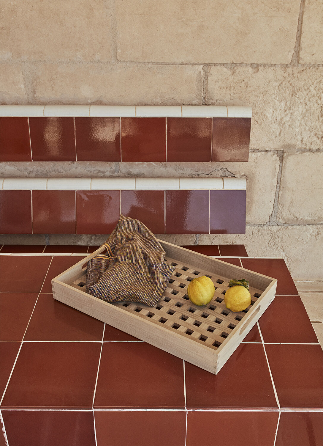 Fionia Tray 52x36, Oak, 100%