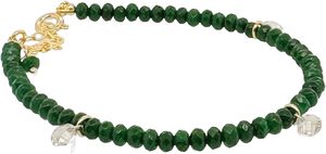Maude Green Jade Bracelet - Gold