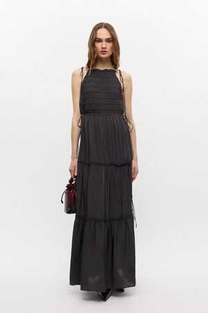 Viscose Habotai Maxi Smock Slip Dre