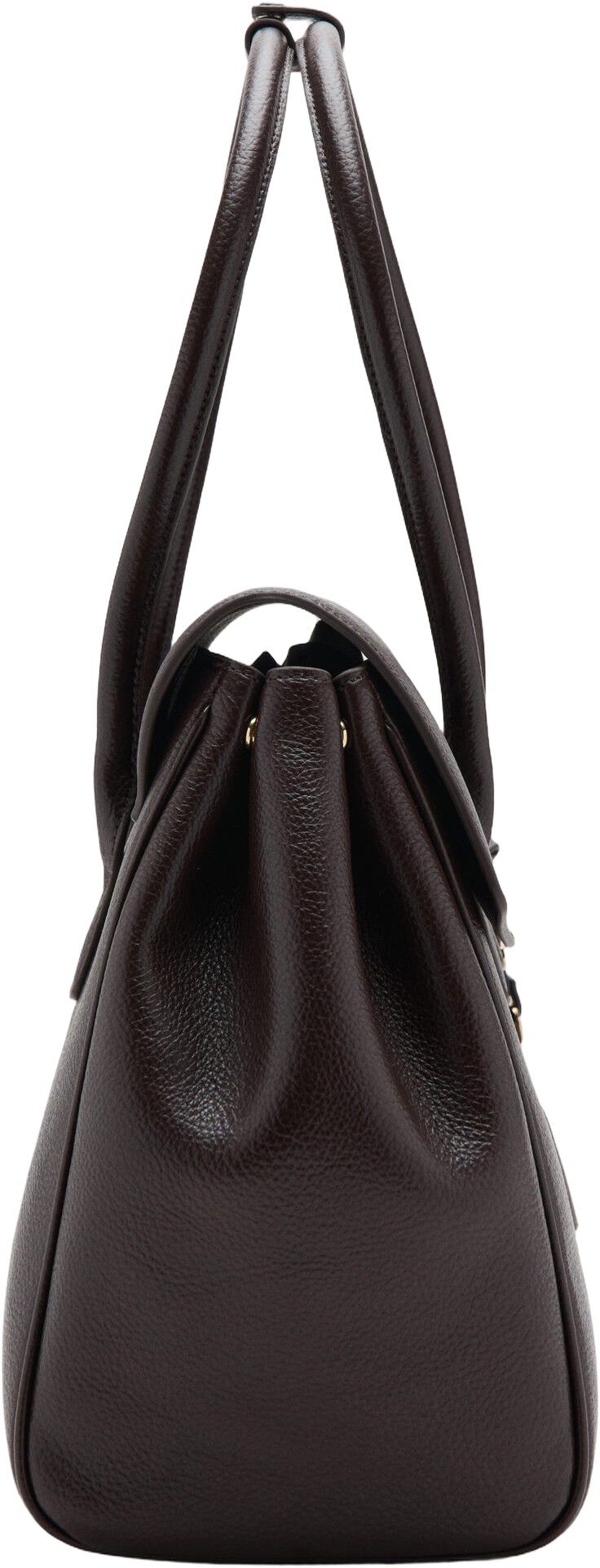 Medium city handbag with flap