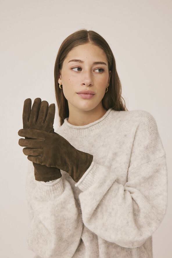 Maya 4 Ruskinds handske - 100% ruskind LWG