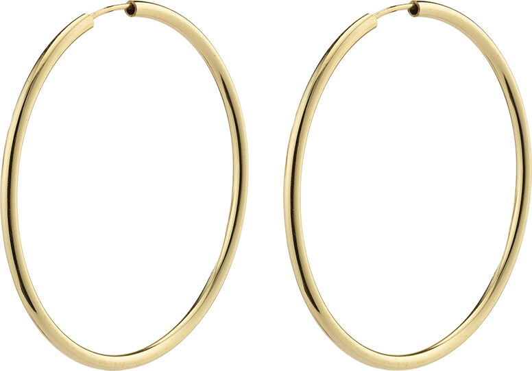 APRIL recycled medium hoop &oslash;reringe guldbelagt