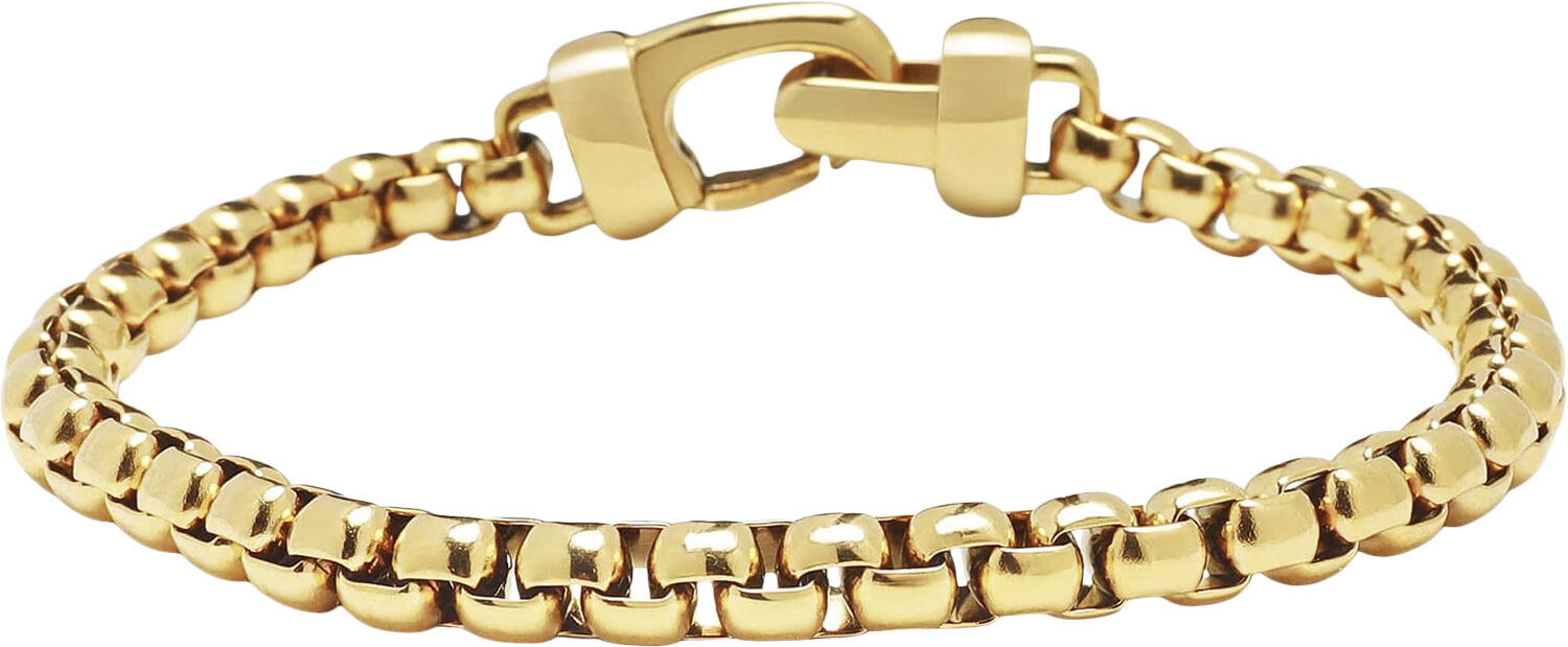 5mm Gold Box Chain Classic Bracelet