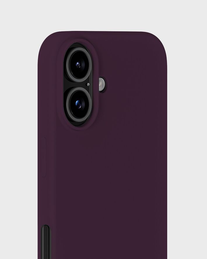 Silicone Case iPhone 16 Deep Plum