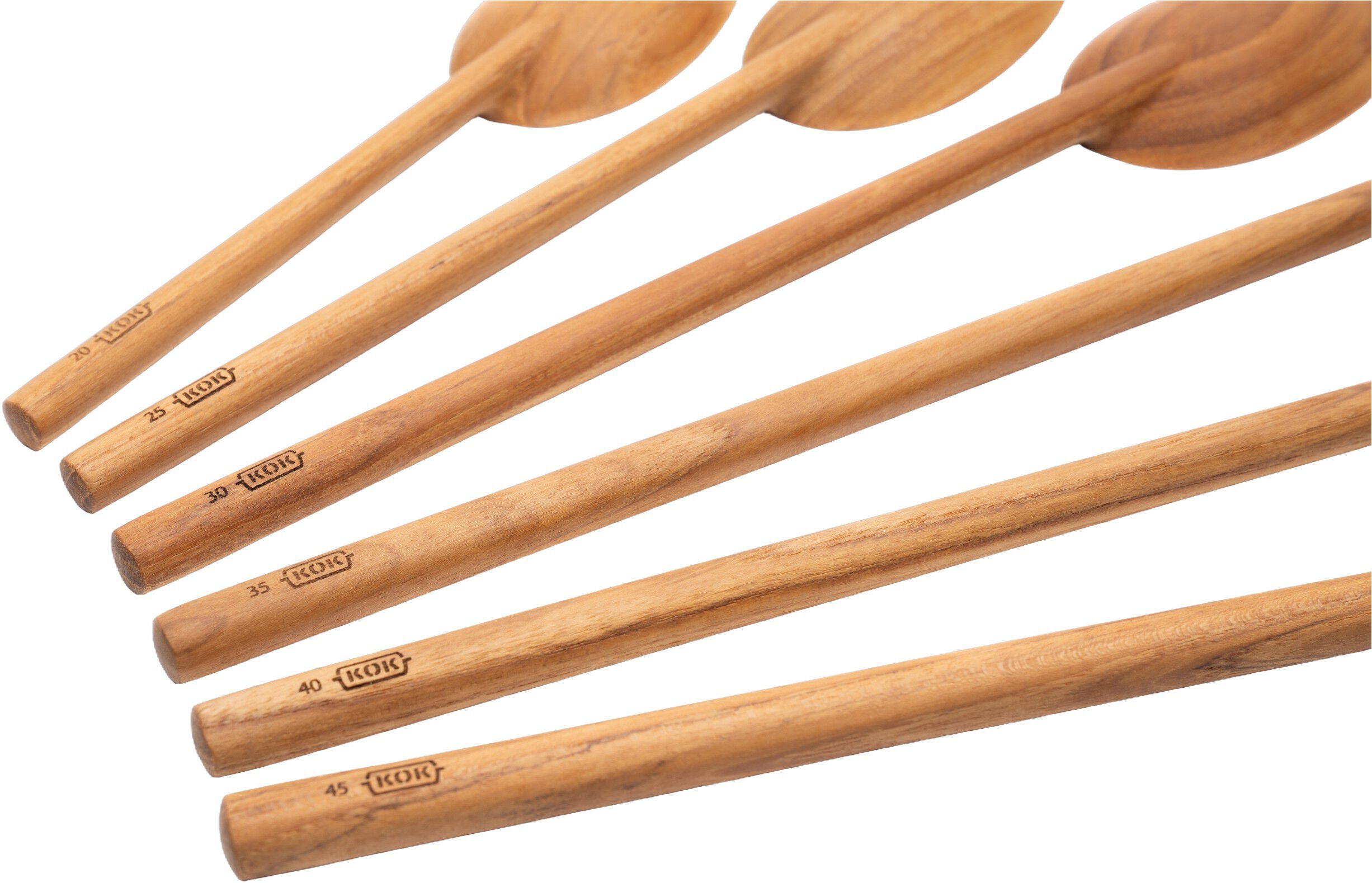 Grydeske, teak, 40 cm