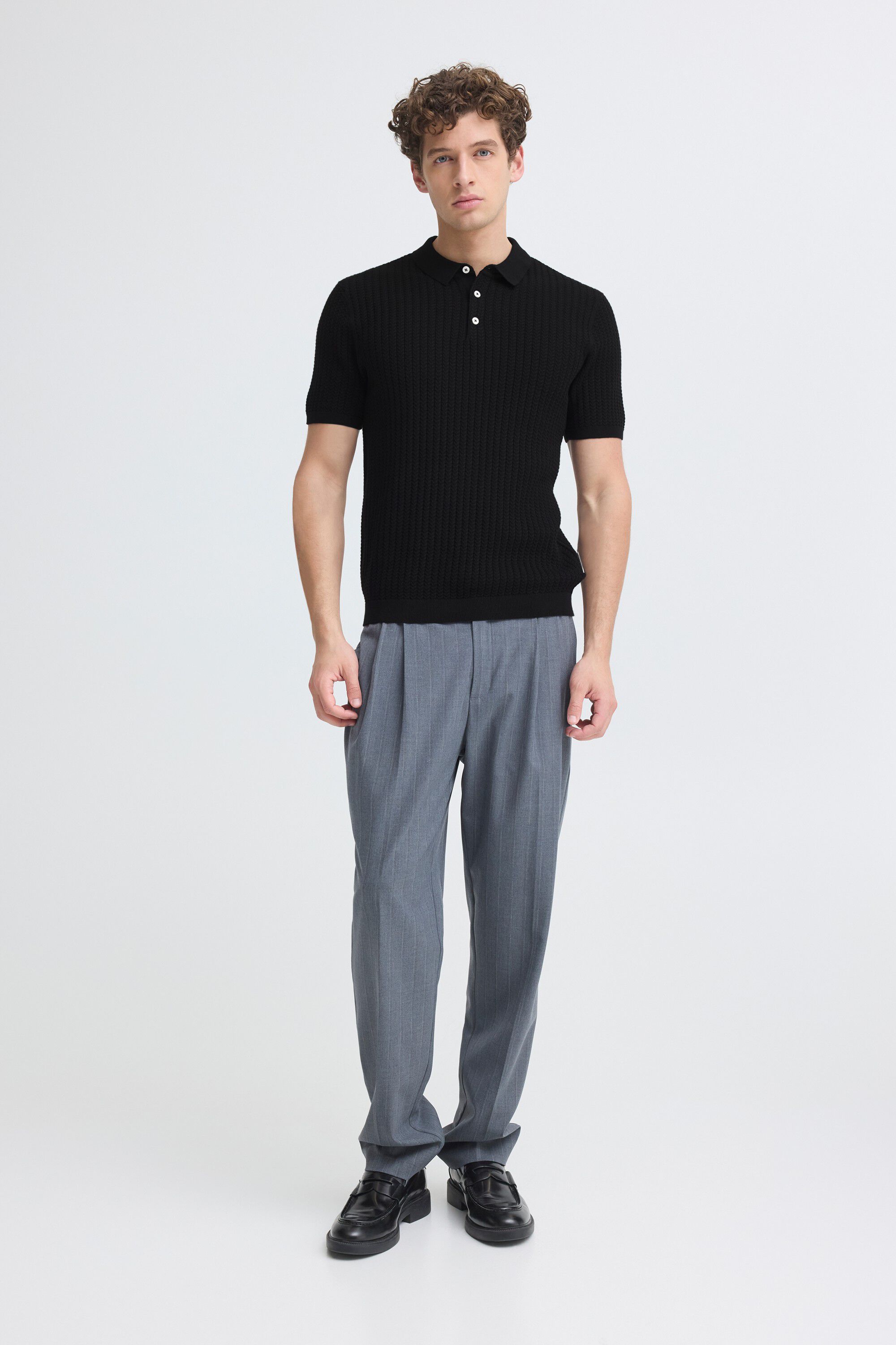 CFKARL STRUCTURED KNIT POLO