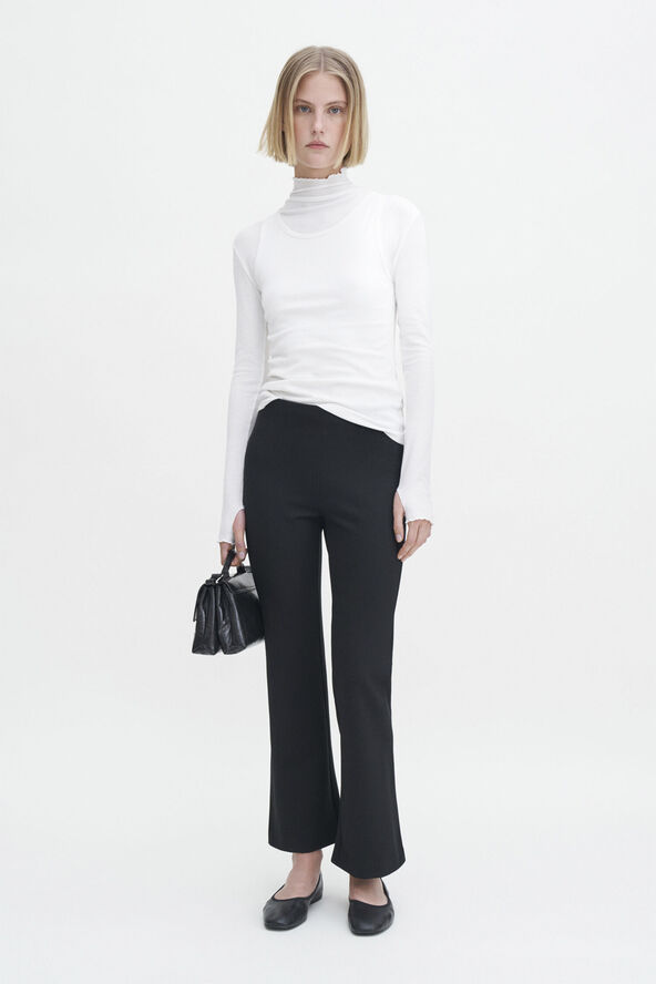 Flared Jersey Trousers
