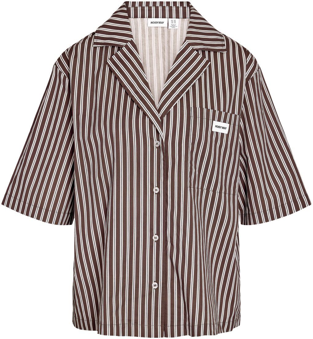 NMFRIDA 2/4 STRIPE BUTTON SHIRT