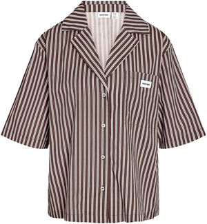 NMFRIDA 2/4 STRIPE BUTTON SHIRT
