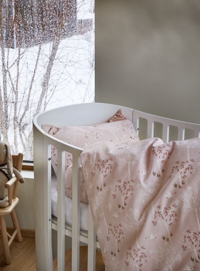 Kira baby sengesæt varm lyserød