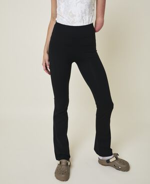Art h&oslash;jtaljet flared leggings - Nero