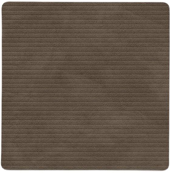 Glass Mat Square Corduroy Caviar