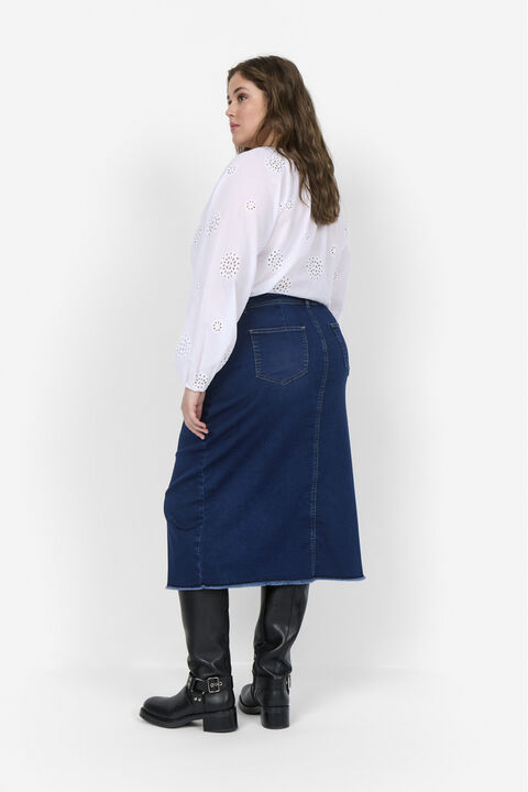 Curvy WA-SUMMER 6 Nederdel Mørk denim