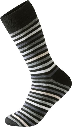 Striped bamboo sock