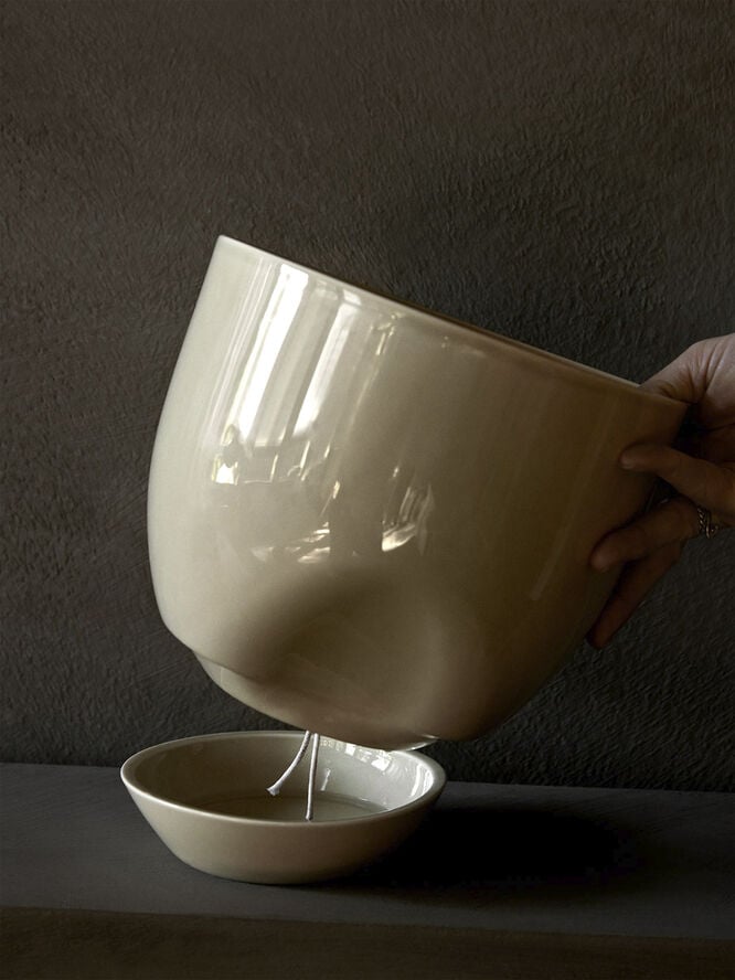 Hydrous Planter, Ø12, Ashen