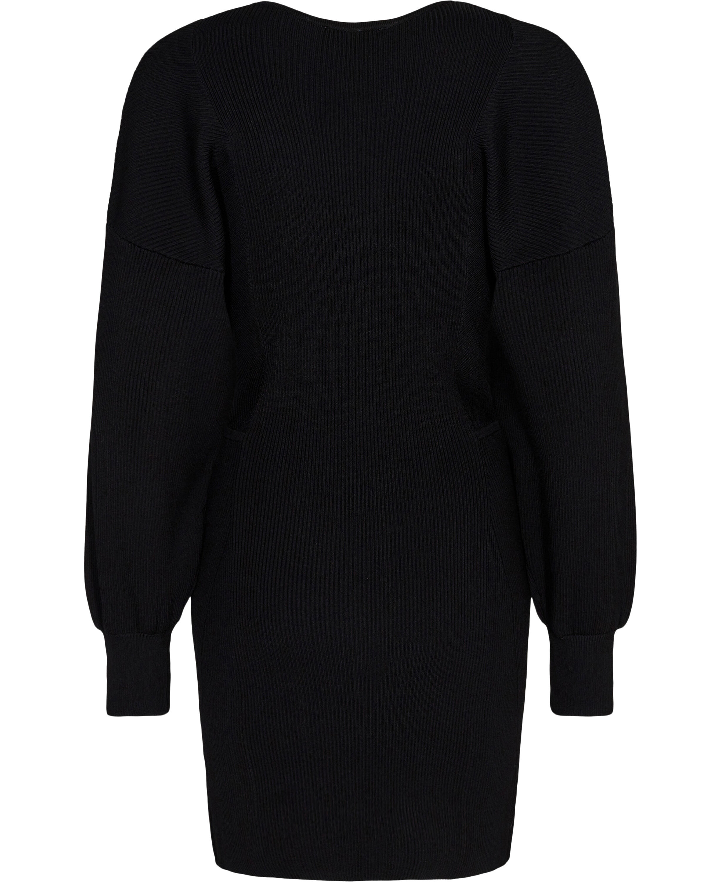 O-neck panel Mini Dress