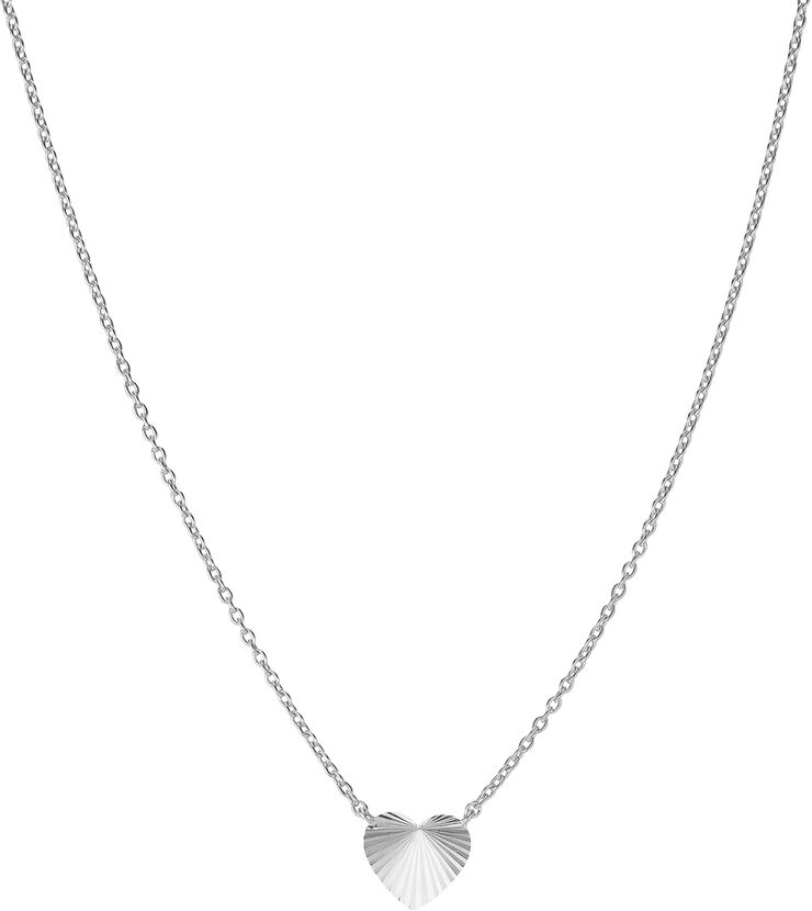 Reflection Heart necklace, sterling silver