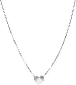 Reflection Heart necklace, sterling silver