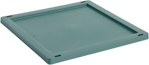 HAY Colour Crate Lid Plastic-Medium Square / Cube-Dark green
