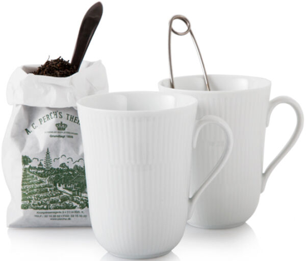 White Fluted Cup 36cl 2PK