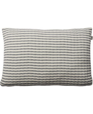STRIPE/GRÅ-OFF WHITE, PYNTEPUDE