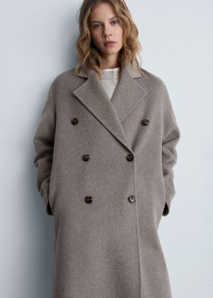 Handmade oversized wool coat