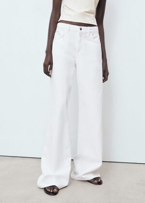 Low waist wide leg jeans