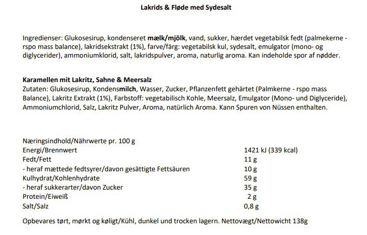 Lakrids & Fl&oslash;de med sydesalt elegance