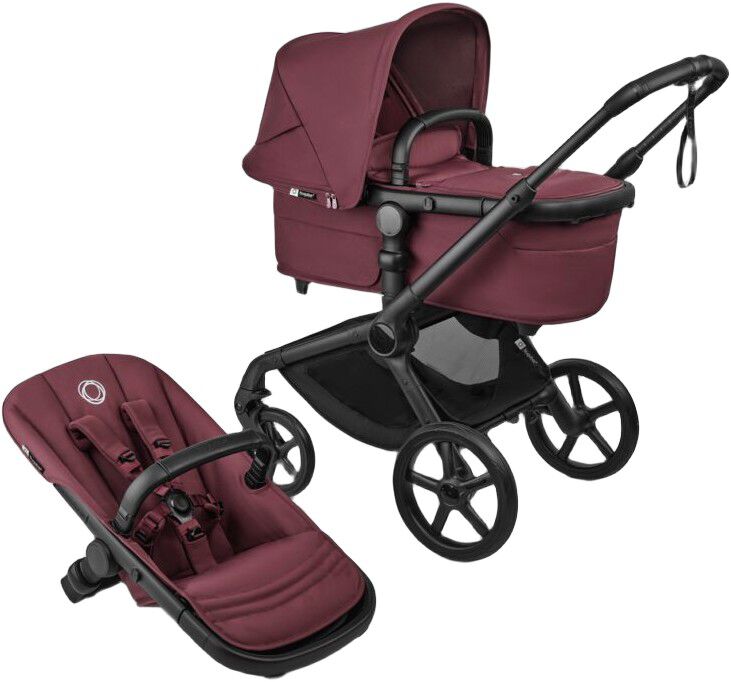 Bugaboo Fox 5 Renew complete BLACK/DARK CHERRY-DARK CHERRY