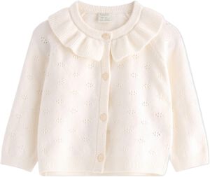 Knitted cardigan pointelle NB